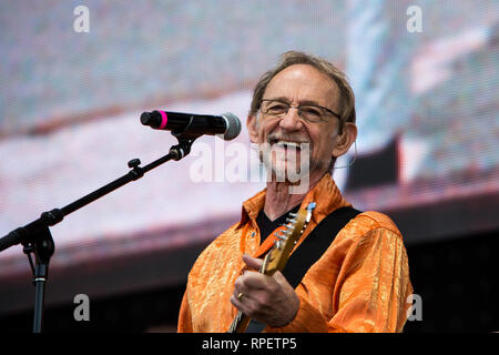 Peter Tork of The Monkees performs at Ottawa Bluesfest, 2016. Stock Photo