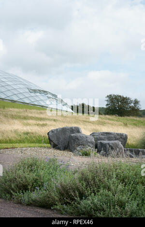 Great glasshouse at the National Botanic Garden of Wales Stock Photo