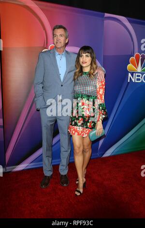 Neil Flynn, Natalie Morales at arrivals for NBC Mid-Season Press Junket