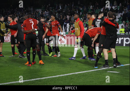 Diego Lainez of Real Betis during the UEFA Europa League match between Real  Betis and Ferencvaros TC played at Benito Villamarin Stadium on November  25, 2021 in Sevilla, Spain. (Photo by Antonio