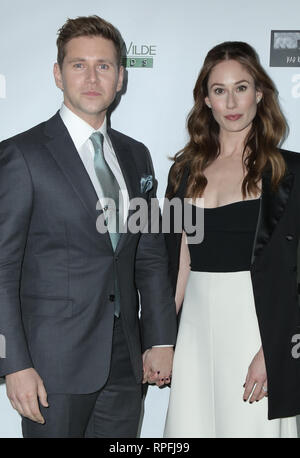 February 21, 2019 - U.S. - 21 February 2019 - Santa Monica, California - Allen Leech, Jessica Blair Herman. Oscar Wilde Awards 2019 held at  Bad Robot. Photo Credit: PMA/AdMedia (Credit Image: © Pma/AdMedia via ZUMA Wire) Stock Photo