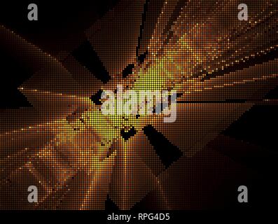 Golden perspective vector background - diagonally inclined surface Stock Vector