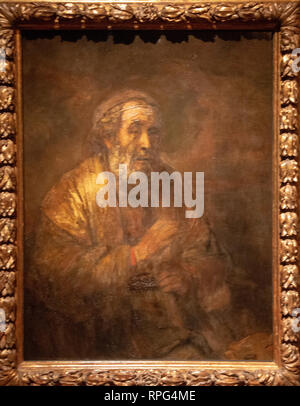 homer by painter Rembrandt van Rijn Stock Photo