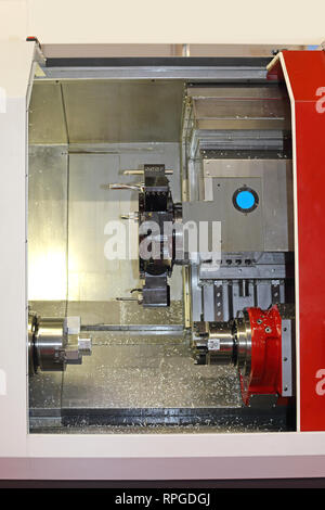 Machining and Milling Center CNC Tools Equipment Stock Photo