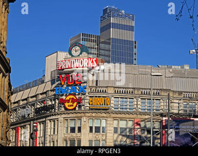 Manchester Printworks Entertainment Venue, 27 Withy Grove, Manchester, England, UK,  M4 2BS Stock Photo