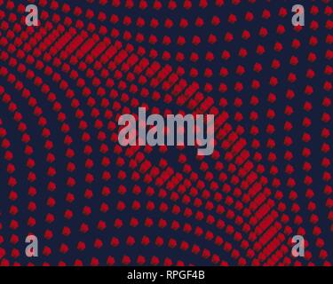 Abstract background with polygons creating a wavy surface. 3D. Vector illustration. Stock Vector