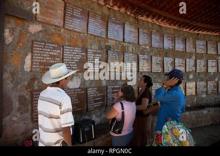 EL SALVADOR El Mozote, site of the massacre of children in 1981. Grave for those massacred. photograph by Sean Sprague 2008 Stock Photo
