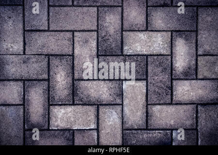 Background pavement, paving stone, brick cobblestone road footpath Stock Photo
