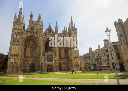 Peterborough Cathedral, Peterborough, Cambridgeshire, England Stock Photo