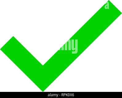 Check marks - green tick icon simple - vector illustration Stock Vector