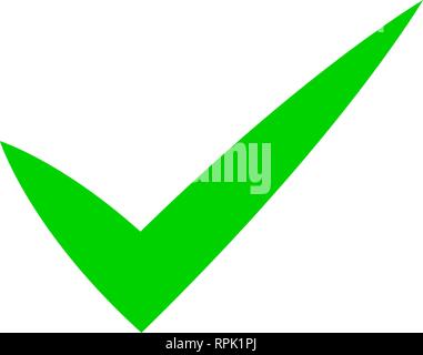 Check marks - green tick icon simple - vector illustration Stock Vector