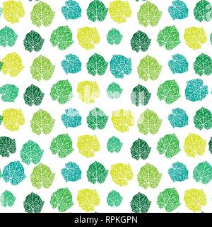 seamless colorful leaf patterns. Vector illustration backgrounds. Stock Vector