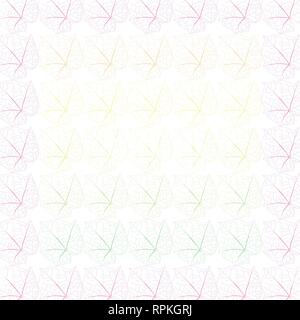 seamless colorful leaf patterns. Vector illustration backgrounds. Stock Vector