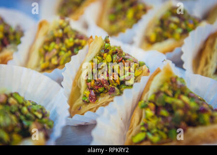 Jordanian pastries in Wadi Musa city, Jordan Stock Photo