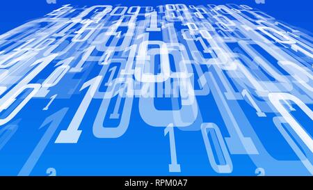 Computer system numbers vector digital technology data processing Stock Vector