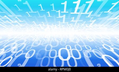 Futuristic computer world, machine learning algorithm code Stock Vector