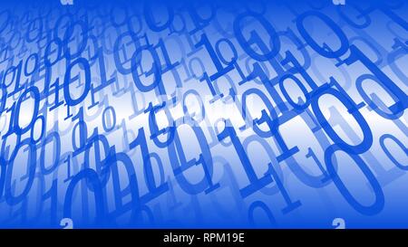 Binary code data processing vector creative conception Stock Vector