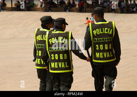 Police men in Colombia Stock Photo