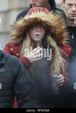 Georgina Lochrane arrives at the High Court in Glasgow, where a ...