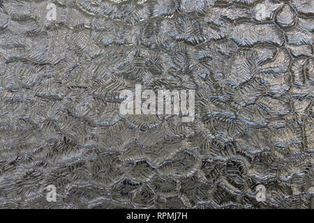 Gray corrugated glass texture Stock Photo