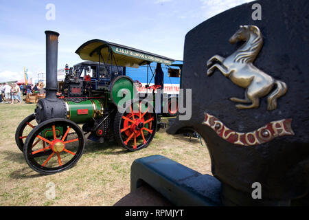 Steam, Traction Engine, Chale Show, Chale, Isle of Wight, England, UK Stock Photo