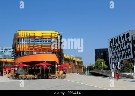 New Campus WU, Vienna University of Economics and Business, Vienna, Austria Stock Photo