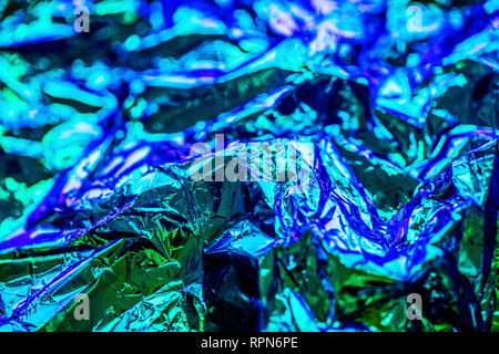 Holographic iridescent modern abstract background. Stock Photo