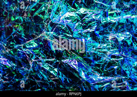 Holographic iridescent modern abstract background. Stock Photo