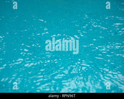 Surface of wave and reflection on swimming pool Stock Photo
