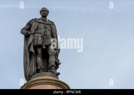 Statue of Prince Albert outside the Royal Albert Hall in South Kensington, London. Stock Photo