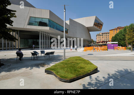 Rome. Italy. MAXXI National Museum of 21st Century Arts (Museo nazionale delle arti del XXI secolo), designed by Zaha Hadid, opened 2010. Stock Photo