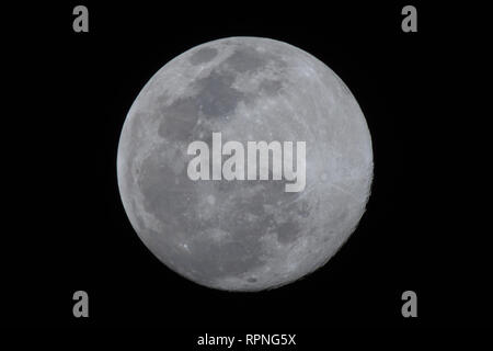 Close-up of a full moon Stock Photo