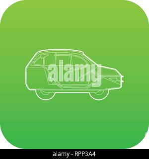 Car air ventilation icon green vector Stock Vector