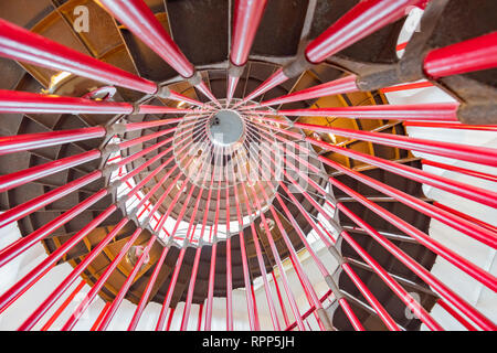 The spiral stairs in the Ljubljana Castle at Slovenia Stock Photo
