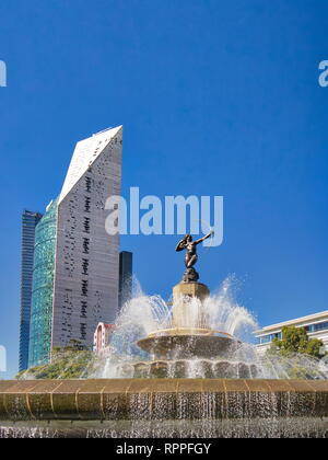 Diana the Huntress Fountain (Fuente de la Diana Cazadora) located in the roundabout at Paseo de la Reforma Stock Photo