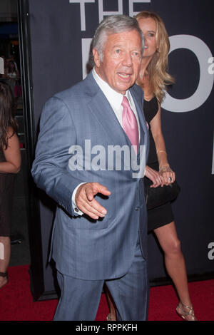 Robert Kraft attends the 'The Bourne Legacy' film premiere on July 30, 2012 in New York. Stock Photo