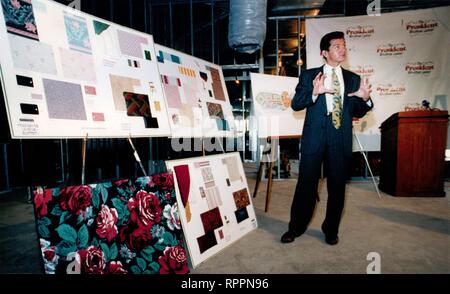 October 20, 2012 - Davenport, Iowa, U.S. - Architect Francis Dumont unveils the design for the $1.5 million expansion of the former River Club on the Davenport levee. Photo taken Thursday, March 5, 1992. Published Friday, March 6, 1992. (Credit Image: © Quad-City Times Archives/Quad-City Times via ZUMA Wire) Stock Photo