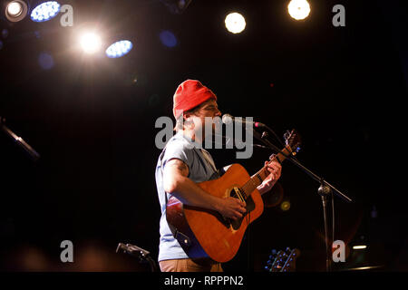 Los Angeles, CA, USA. 19th Feb, 2019. Guitarist and singer Ryley Walker opens for Richard Thompson at The Teragram Ballroom on Tuesday, February 19, 2019 in Los Angeles, Calif. Credit: Patrick Fallon/ZUMA Wire/Alamy Live News Stock Photo