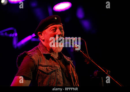 Los Angeles, CA, USA. 19th Feb, 2019. Singer and guitarist Richard Thompson performs at The Teragram Ballroom on Tuesday, February 19, 2019 in Los Angeles, Calif. © 2019 Patrick T. Fallon Credit: Patrick Fallon/ZUMA Wire/Alamy Live News Stock Photo