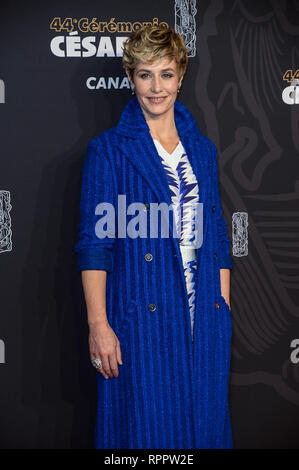 Paris, France. 22nd Feb, 2019. Cecile De France seen on the red carpet during the Cesar Film Awards 2019 at the Salle Pleyel in Paris, France. Credit: Thierry Le Fouille/SOPA Images/ZUMA Wire/Alamy Live News Stock Photo