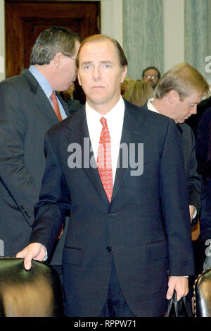 Washington, District of Columbia, USA. 18th Oct, 2009. Washington, DC - February 26, 2002 -- Jeffrey Skilling arrives to testifybefore the U.S. Senate Commerce, Science and Transportation Committee to examine certain issues with respect to the collapse of Enron Corporation Credit: Ron Sachs/CNP/ZUMA Wire/Alamy Live News Stock Photo