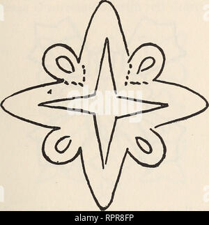 . Amateur garden craft... CARPET-BEDDING ferent spaces as outlined in No. 2. A plain centre with a plain point, as shown in a, shows the bed in its very simplest form. In g, c, and d, we see these points with three different arrange- ments suggested, and the dotted line in the cen-. No. 3. tral portion indicates a change that can be made there that will add considerably to the effective- ness of the design. A little study of other de- signs will, I think, make them so plain that they can be worked out with but little trouble. I would suggest that before deciding on any 211. Please note that th Stock Photo