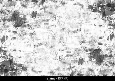 Background of black and white. Abstract monochrome texture. Pattern of cracks, dust and stains Stock Photo