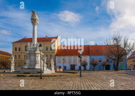 Trg Sv Trojstva square in Tvrda, the old town of Osijek, Osijek-Baranja County, Slavonia, east Croatia Stock Photo