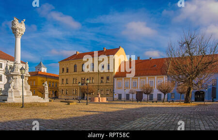 Trg Sv Trojstva square in Tvrda, the old town of Osijek, Osijek-Baranja County, Slavonia, east Croatia Stock Photo