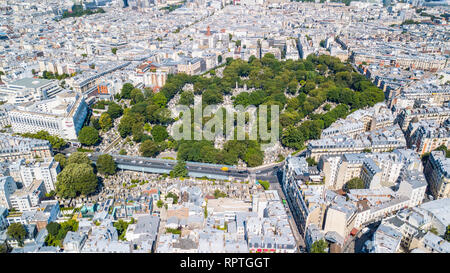 Montmartre Cemetery or Cimetière de Montmartre, Paris, France Stock Photo