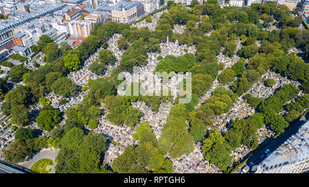 Montmartre Cemetery or Cimetière de Montmartre, Paris, France Stock Photo