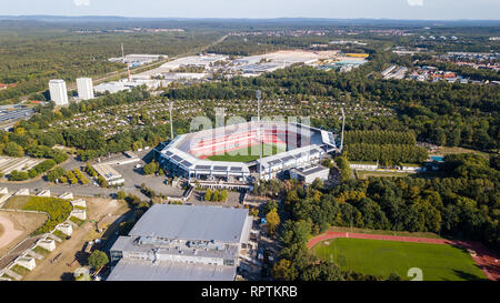 Max-Morlock-Stadion, formerly Stadion der Hitlerjugend or stadium of the Hitler Youth, Nuremberg, Germany Stock Photo