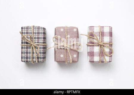 Gift boxes isolated on white background Stock Photo