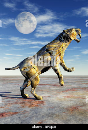 Droid Sabre -Toothed Tiger Stock Photo